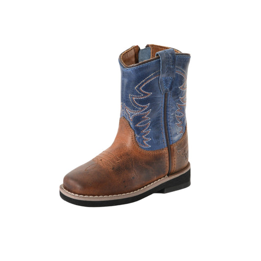 Pure Western Toddler Judd Boots: Durable Leather, Padded Comfort, Easy Zip