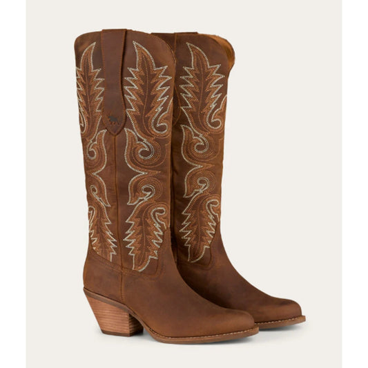 Lainey Women's Tall Western Boot: Premium Cowhide, Embroidered, Stylish, Comfortable
